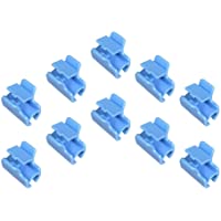 FutuHome Abrazaderas De Tubo De 10 Piezas Para Fijar La Red De Película De Invernadero Azul